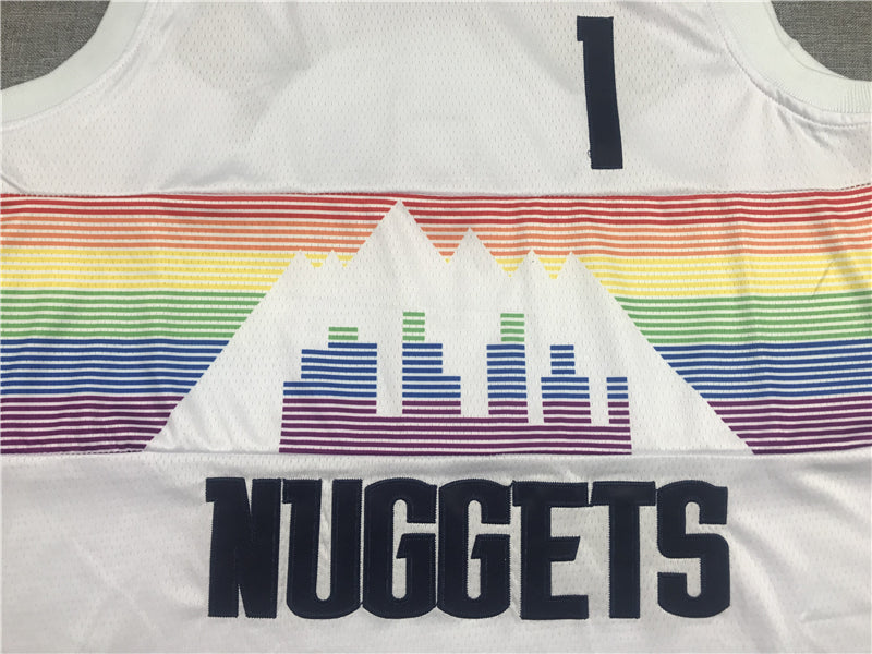 Men's Denver Nuggets Michael Porter Jr. White Swingman Player Jersey1