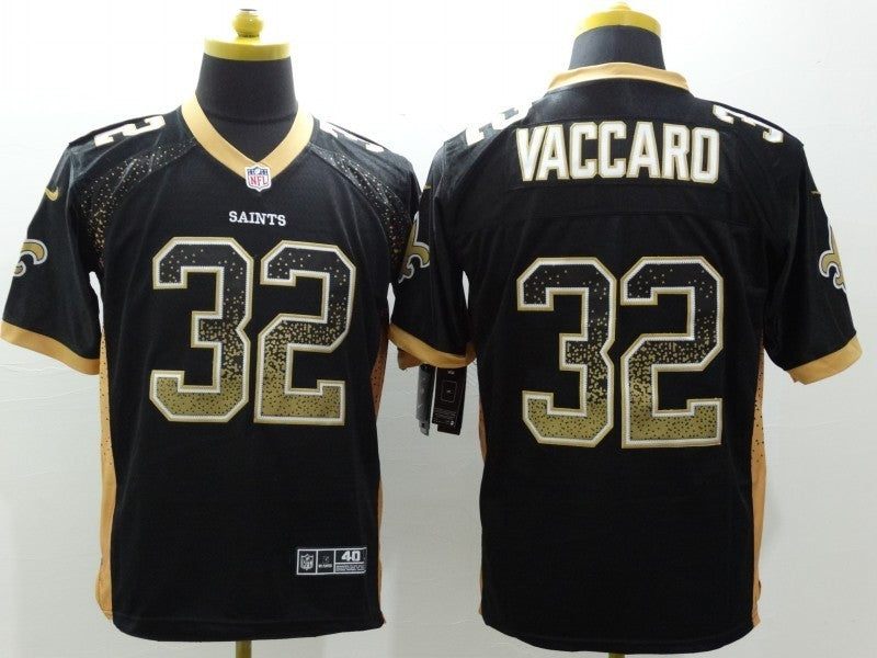 Men's New Orleans Saints Kenny Vaccaro #32 Black Game Jersey1
