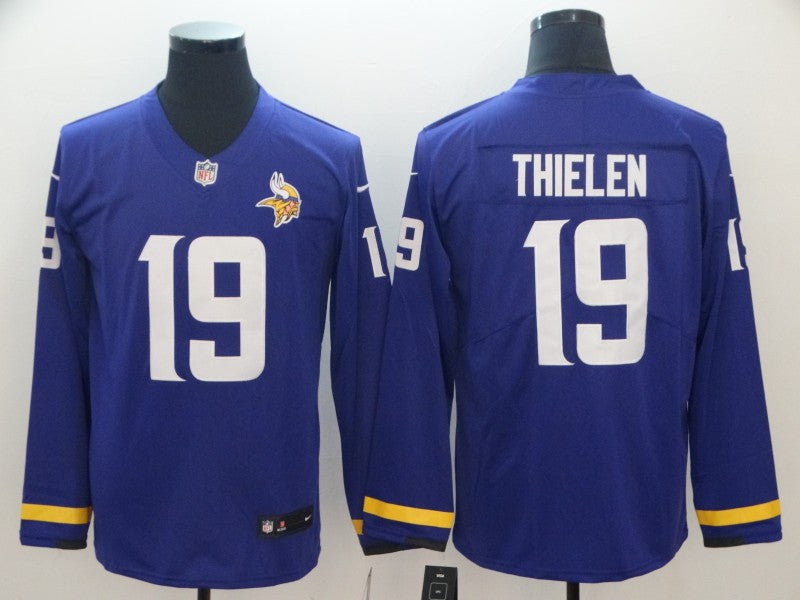 Men's Minnesota Vikings Adam Thielen #19 Purple Player Game Jersey1