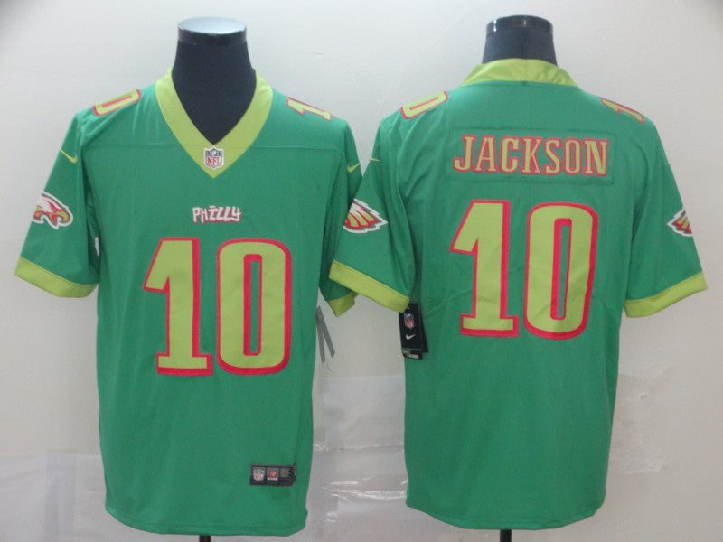 Men's Philadelphia Eagles Desean Jackson #10 Green Game Jersey1 City Edition