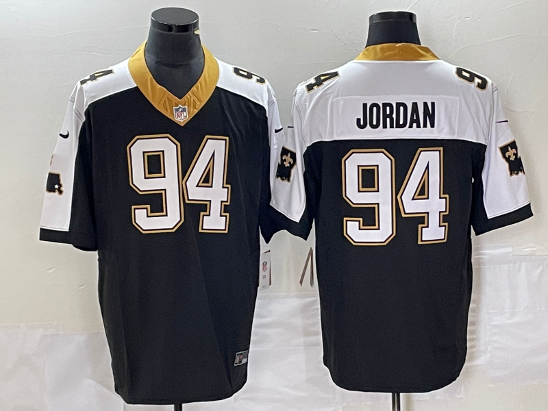Men's New Orleans Saints Cameron Jordan #94 Black Vapor F.U.S.E. Limited Jersey1