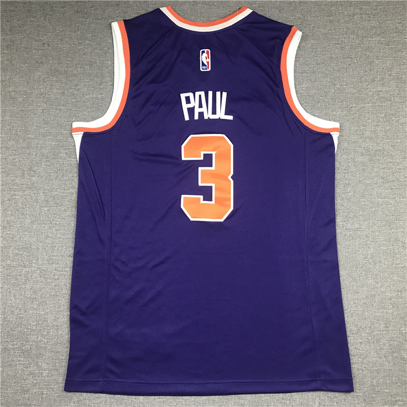 Men's Phoenix Suns Chris Paul Purple 2020/21 Fast Break Replica Player Jersey1