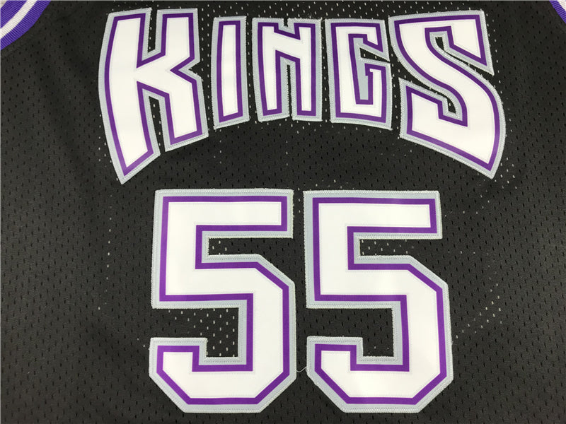 Men's Sacramento Kings Jason Williams Black Hardwood Classics Swingman Jersey1