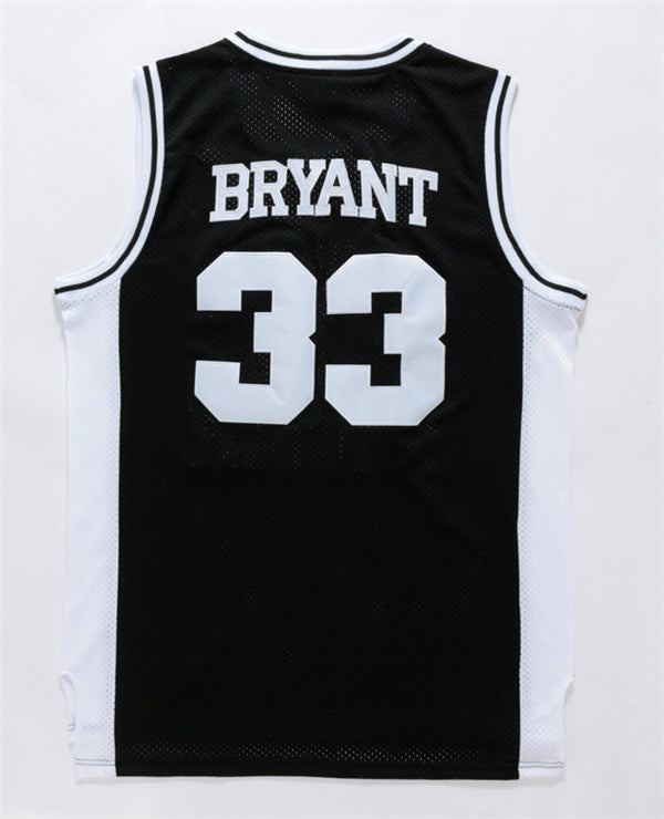 Men's Los Angeles Lakers Kobe Bryant #33 Lower Merion High School Jersey1 Black