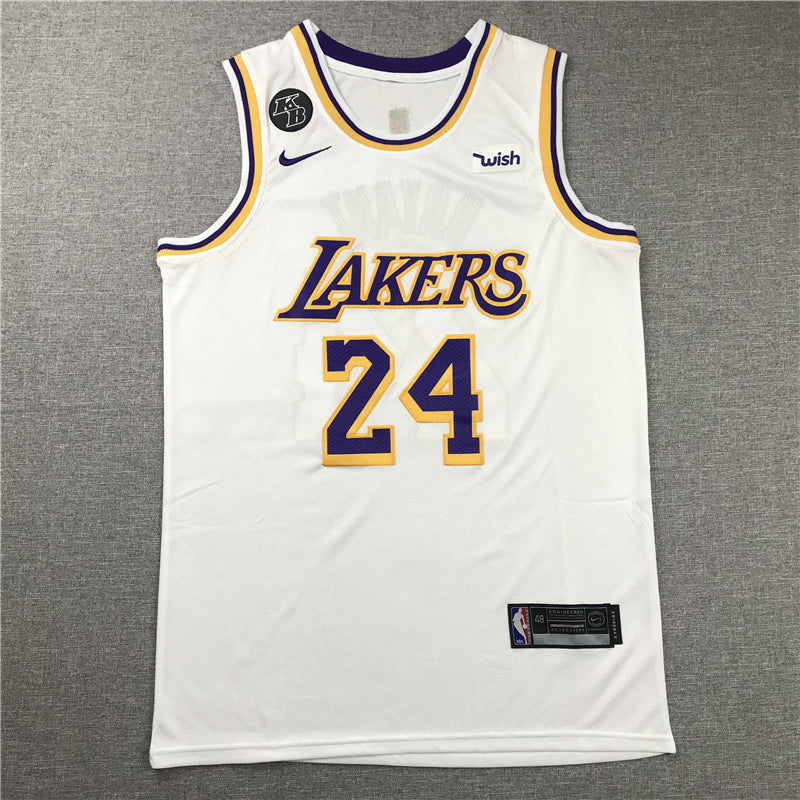Men's Kobe Bryant Los Angeles Lakers #24 NBA Classics Retro Jersey1 - White