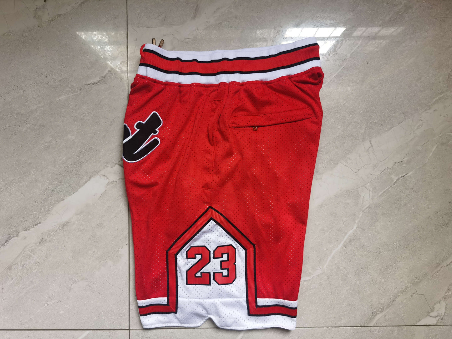 Men's Chicago Bulls No.23 Goat Stitched Red Basketball Shorts1 NEW