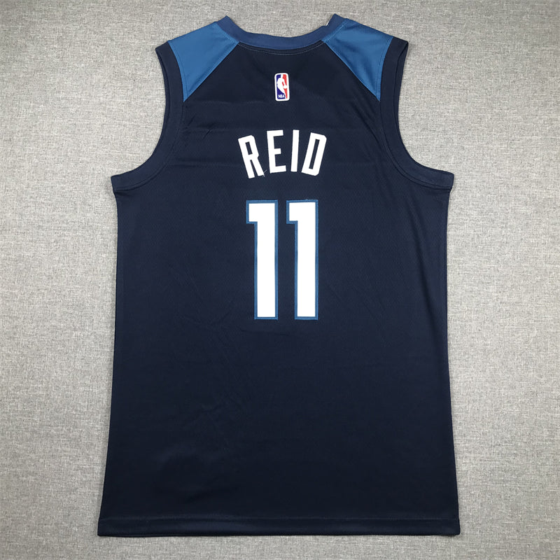 Men's Minnesota Timberwolves Naz Reid #11 Navy Swingman Jersey1 - Icon Edition