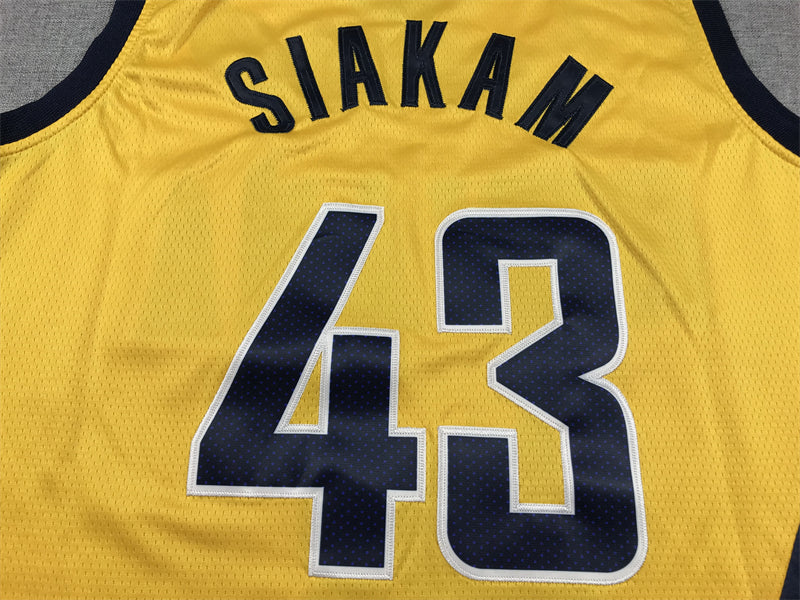 Men's Indiana Pacers Pascal Siakam #43 Gold Swingman Jersey1 - Statement Edition