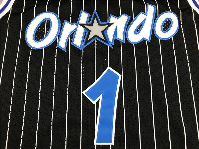 Men's Orlando Magic Tracy McGrady 2003-04 Black Hardwood Classics Swingman Jersey1