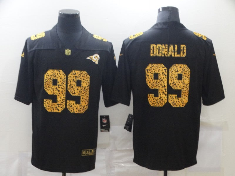 Men's Los Angeles Rams #99 Aaron Donald Black Alternate Game Jersey1