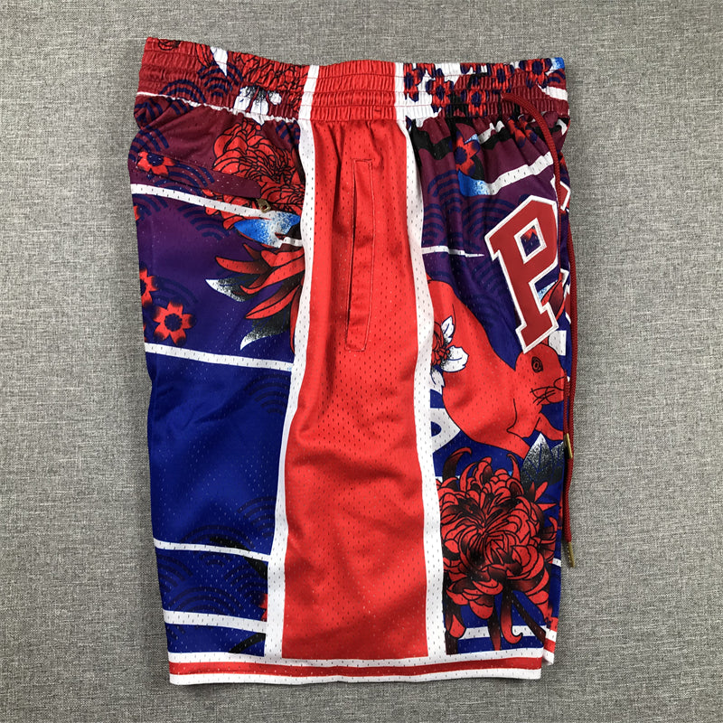 Men's Philadelphia 76ers Year of Rabbit Edition Pocket Shorts1