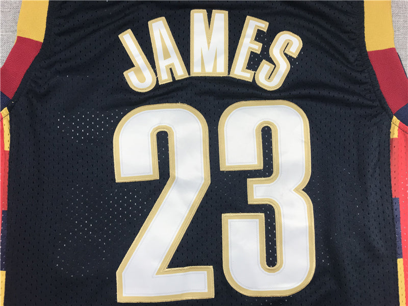 Men's Cleveland Cavaliers LeBron James 2008-09 Hardwood Classics Swingman Jersey1