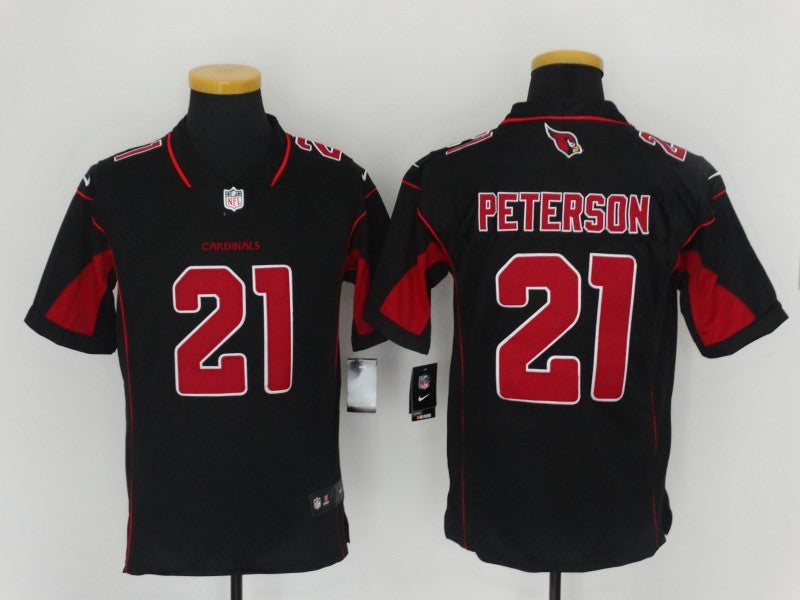Men's Arizona Cardinals Patrick Peterson #21 Black Game Player Jersey1