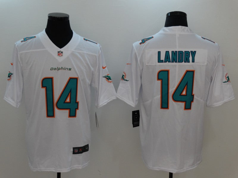 Men's Miami Dolphins Jarvis Landry #14 White Game Jersey1