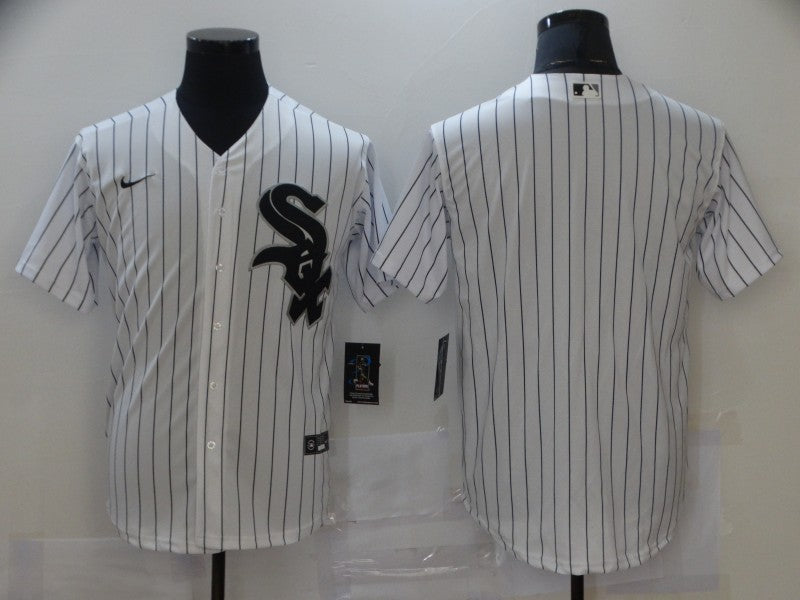 Men's Chicago White Sox White Home Replica Blank Jersey1