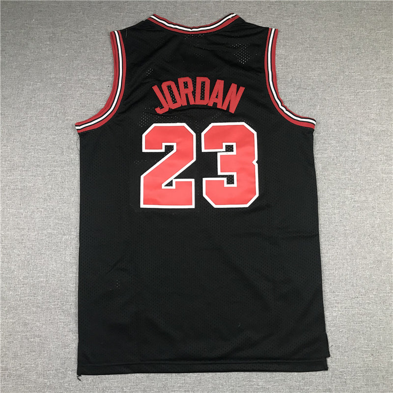 Men's Chicago Bulls Michael Jordan #23 Black 1997-98 Authentic Player Jersey1