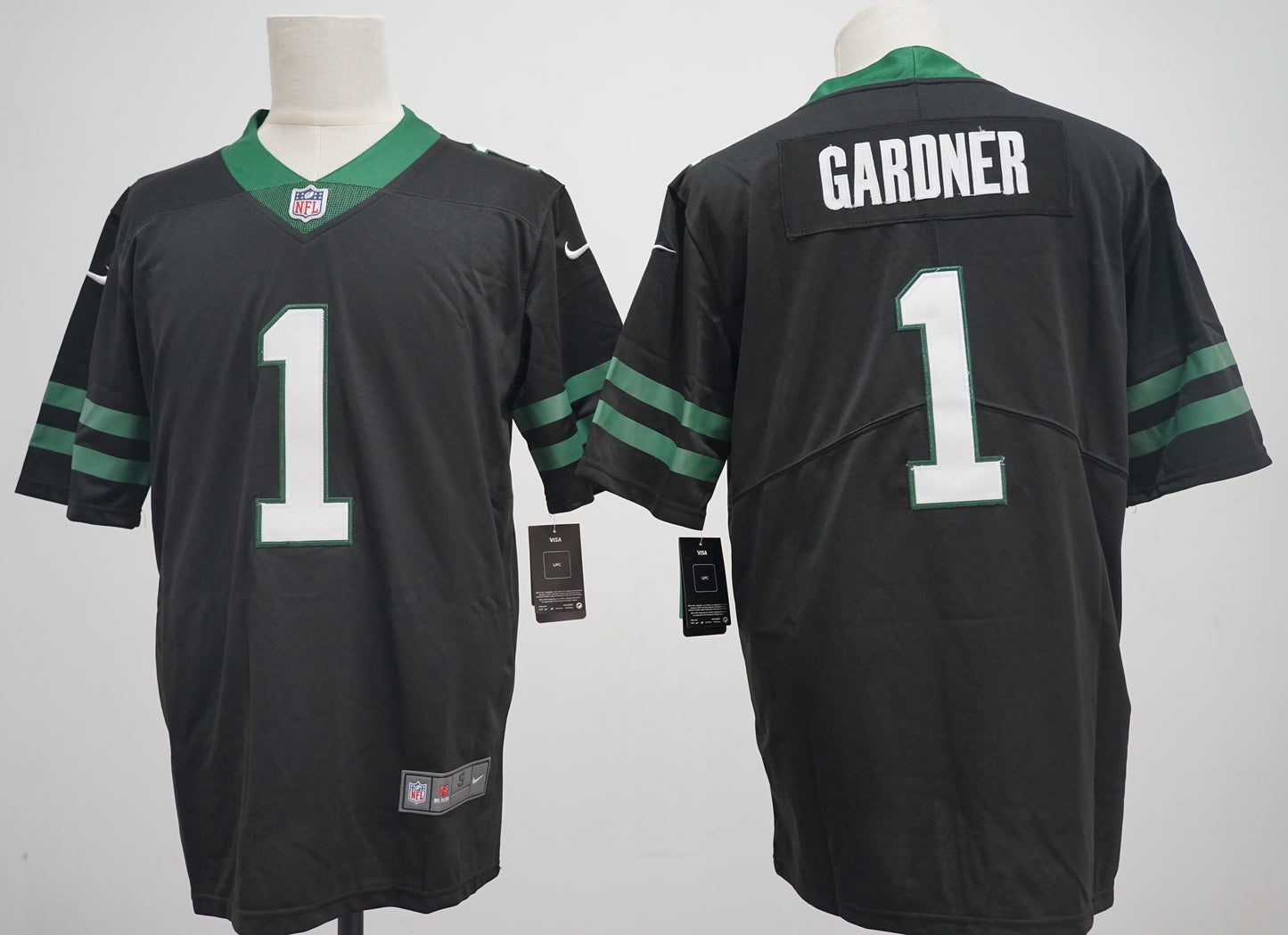 Men's New York Jets Ahmad Sauce Gardner #1 Black Game Jersey
