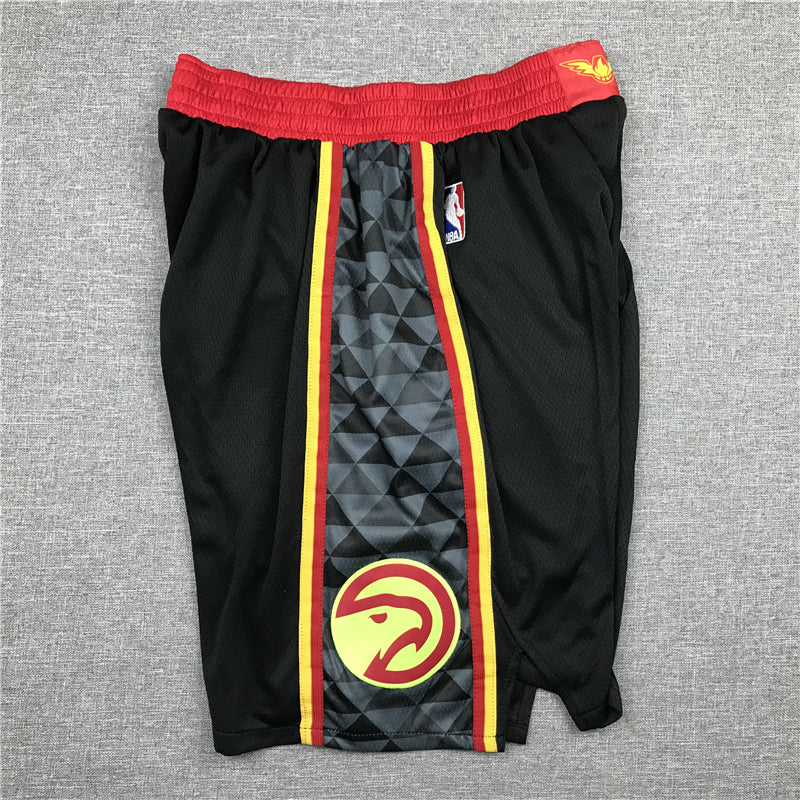 Men's Atlanta Hawks Black Basketball Retro Shorts1