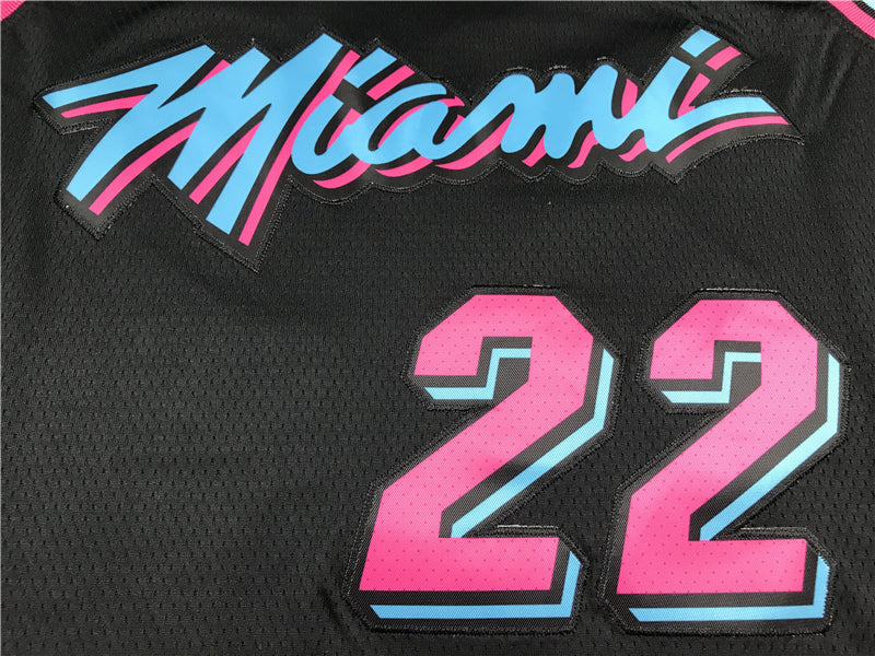 Men's Miami Heat Jimmy Butler #22 NBA Black Swingman Jersey1