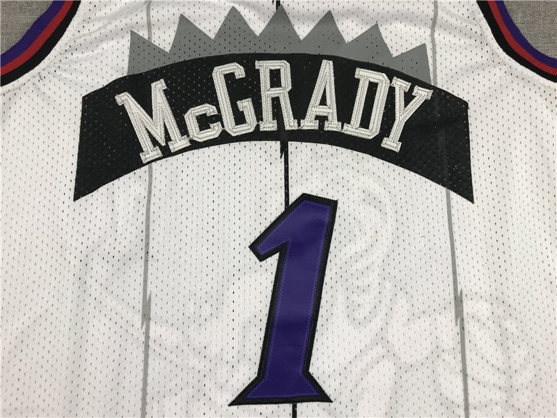 Men's Toronto Raptors Tracy McGrady 1998-99 White Hardwood Classics Swingman Jersey1