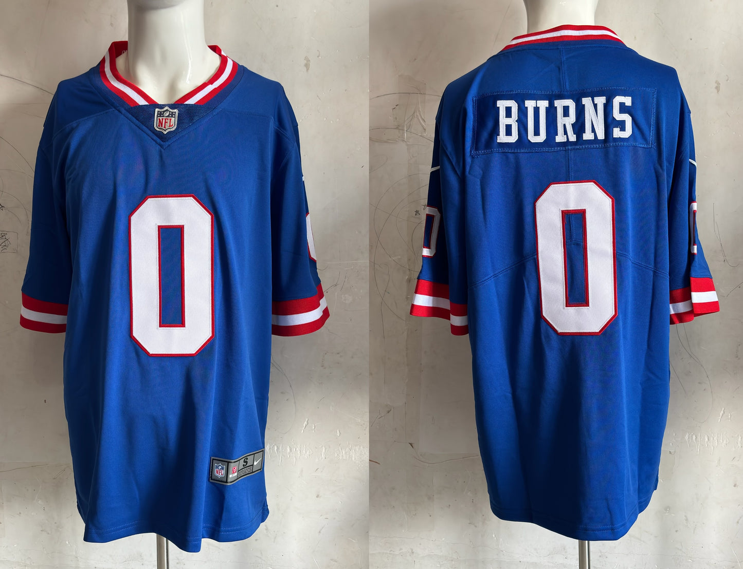 Men's New York Giants Brian Burns #0 Royal Game Jersey