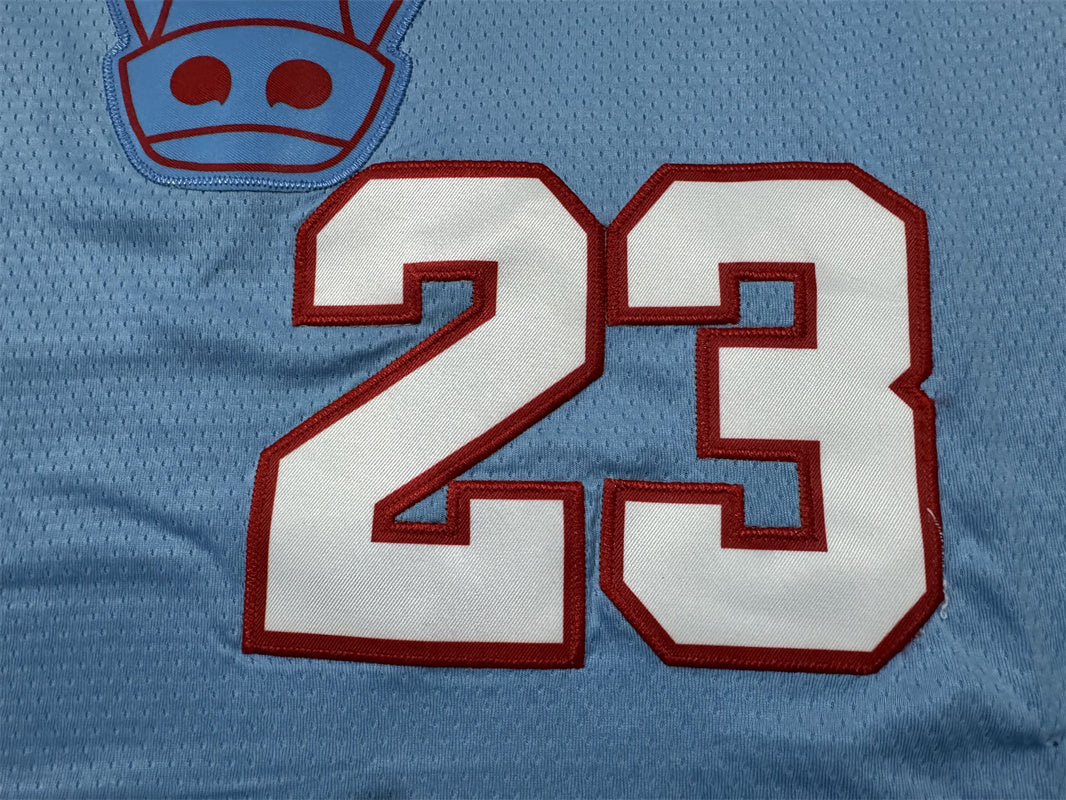 Men's Chicago Bulls Michael Jordan #23 Blue Swingman Jersey1