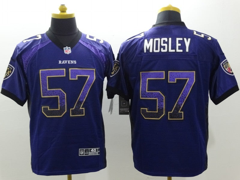 Men's Baltimore Ravens C.J. Mosley #57 Purple Game Jersey1