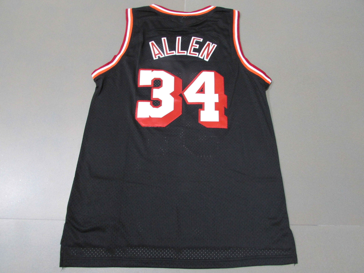 Men's Miami Heat Ray Allen Black 2012-13 Hardwood Classics Swingman Jersey1