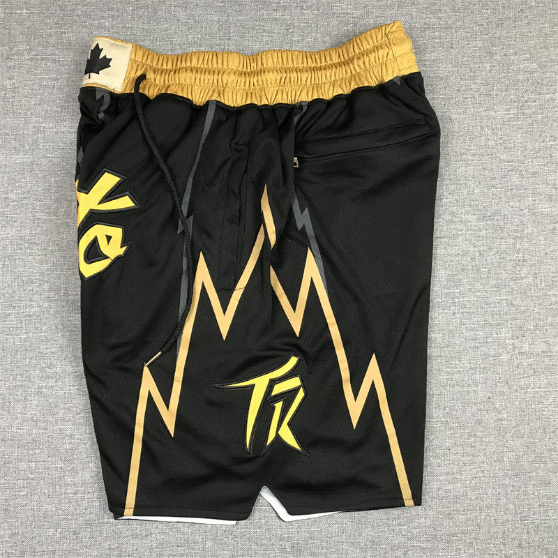 Men's Toronto Raptors Black City Edition Basketball Shorts1