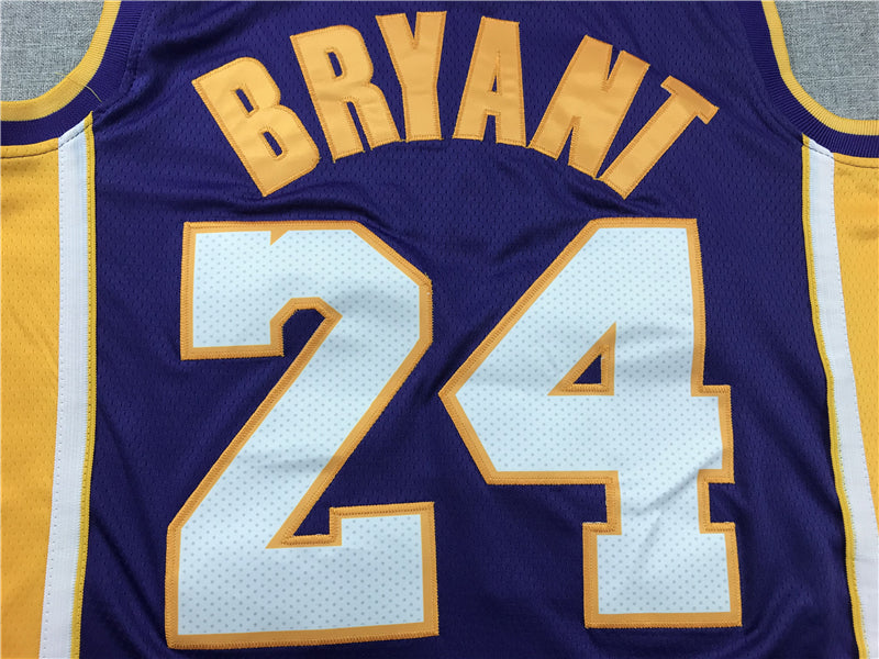 Men's Los Angeles Lakers Kobe Bryant #24 Purple Swingman Player Jersey1