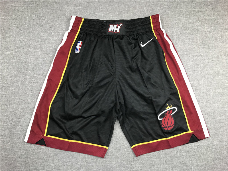 Men's Miami Heat Icon Edition Swingman Performance Shorts1 BLACK