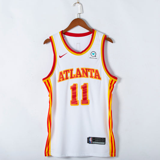 Men's Atlanta Hawks Trae Young #11 White 2020/21 Fast Break Player Jersey1
