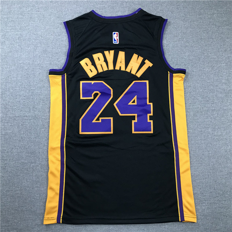 Men's Los Angeles Lakers Kobe Bryant Black #24 Swingman Player Jersey1