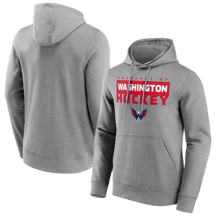 Men's Washington Capitals Gain Ground Hoodie - Sports Grey