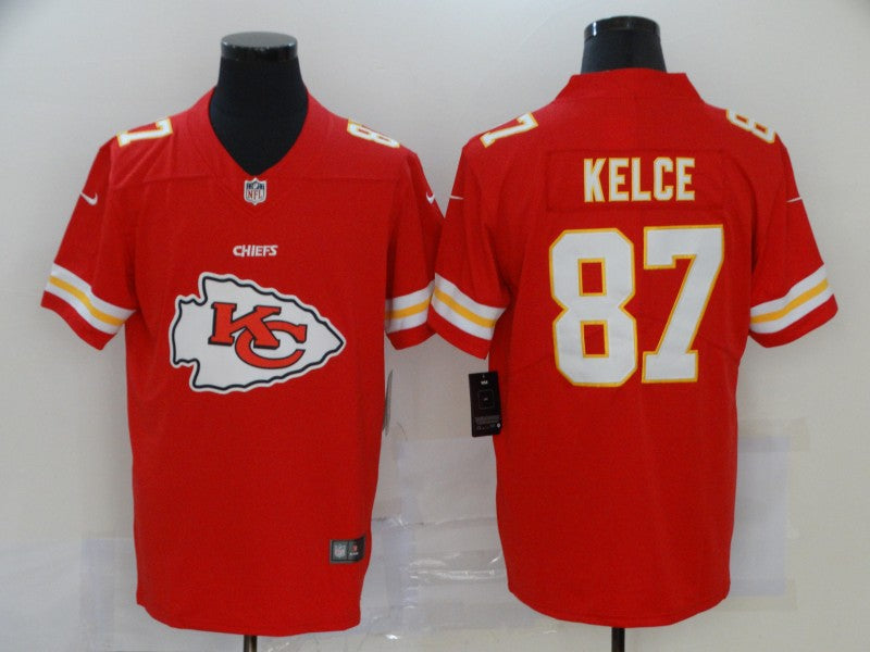 Men's Kansas City Chiefs Travis Kelce #87 Red Game Player Jersey1