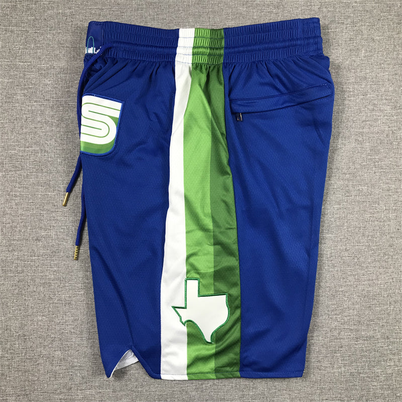 Men's Dallas Mavericks Blue 2022/23 City Edition Basketball Shorts1