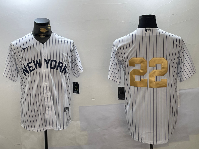 Men's New York Yankees Juan Soto #22 White Game Jersey1