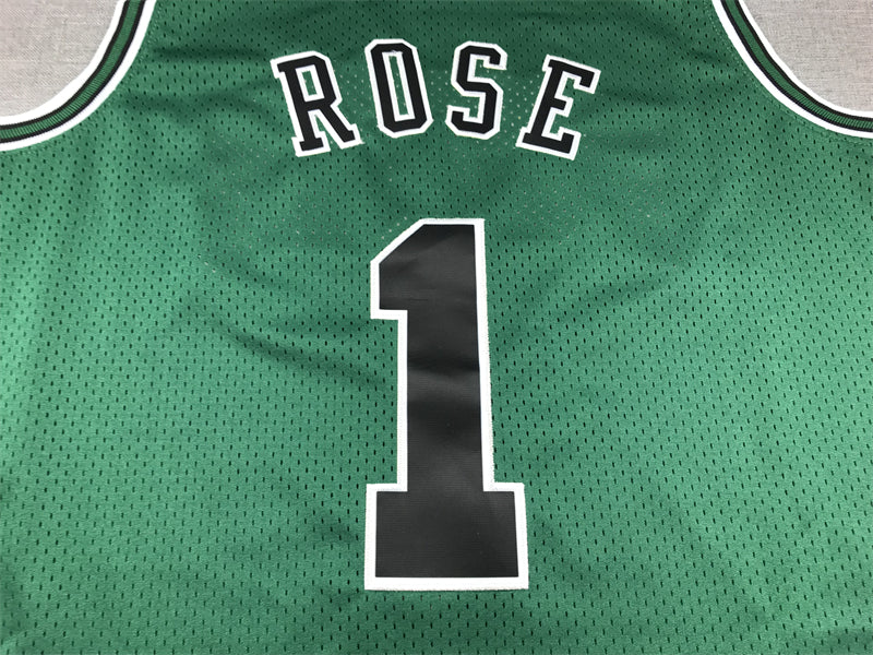 Men's Chicago Bulls Derrick Rose #1 Green Swingman Jersey1