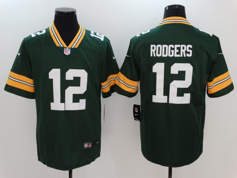 Men's Green Bay Packers #12 Aaron Rodgers Home Game Jersey1