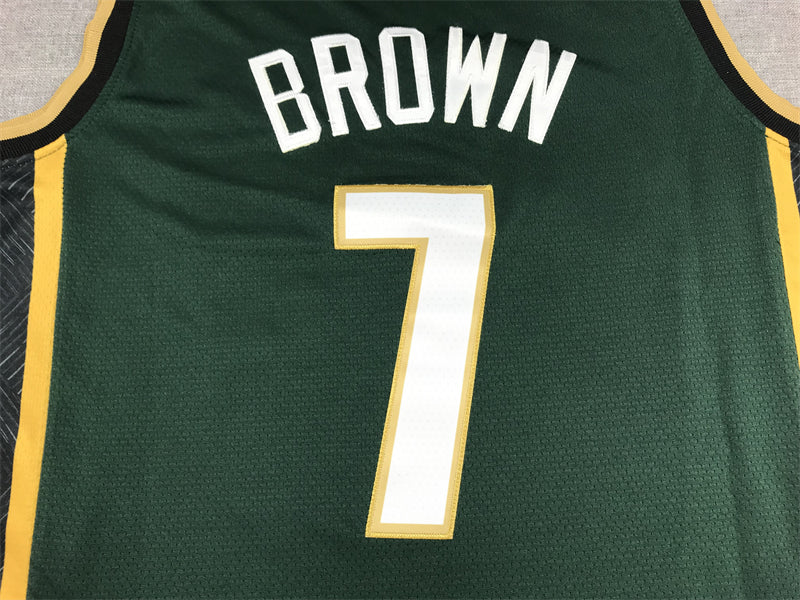 Men's Boston Celtics Jaylen Brown #7 Green 2022/23 Swingman Jersey1 - City Edition