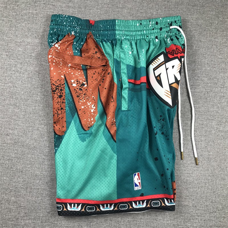 Men's Memphis Grizzlies Green Swingman Pocket Shorts1