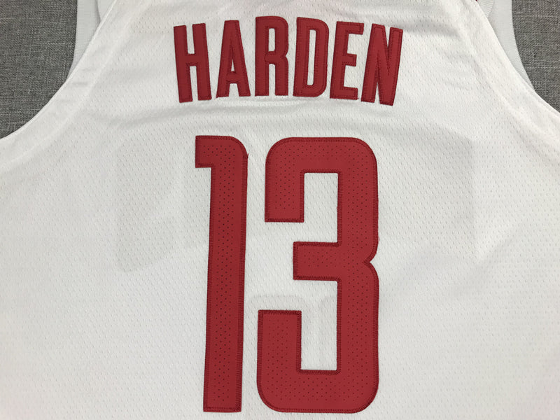 Men's Houston Rockets James Harden #13 NBA White Player Replica Jersey1