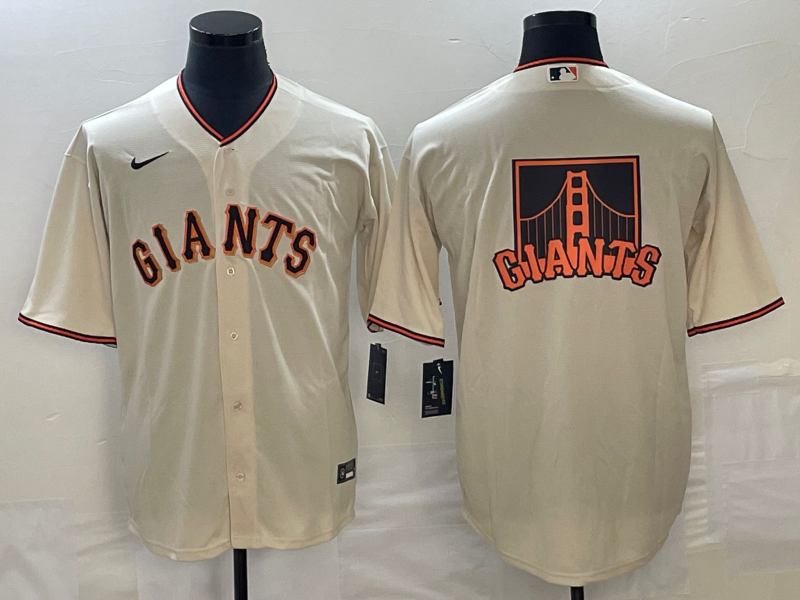 Men's San Francisco Giants Cream Home Replica Player Jersey1