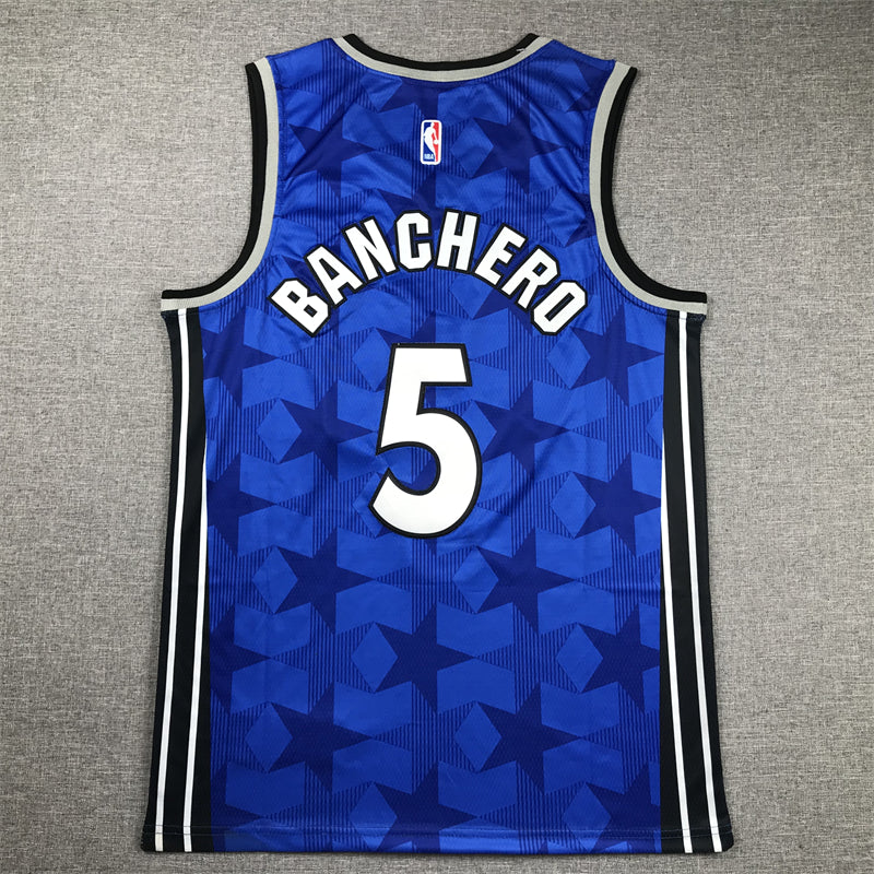 Men's Orlando Magic Paolo Banchero #5 Blue 2023/24 Swingman Jersey1 - Classic Edition