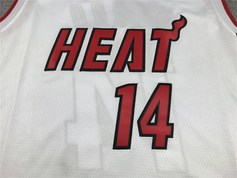 Men's Miami Heat Tyler Herro #14 White 2022/23 Swingman Jersey1 - Association Edition