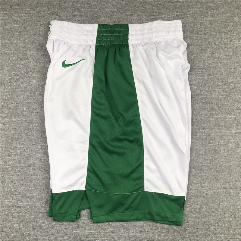 Men's Boston Celtics White/Green City Edition Basketball Shorts1