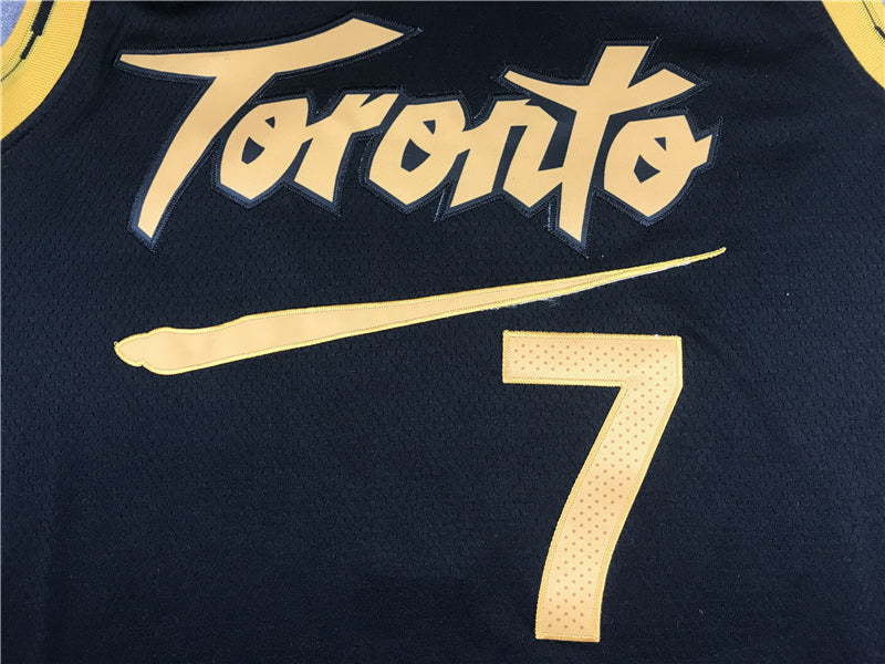 Men's Toronto Raptors Kyle Lowry #7 Black Replica Player Jersey1