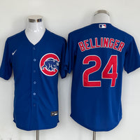 Men's Chicago Cubs Cody Bellinger #24 Royal Replica Player Jersey1