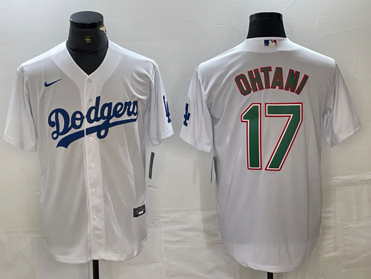 Men's Los Angeles Dodgers Shohei Ohtani White Replica Player Jersey1