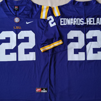 Men's LSU Tigers Clyde Edwards-Helaire #22 Purple Player Game Jersey